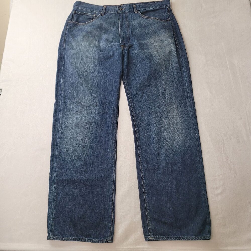 Ralph Lauren Thompson Loose Men's Slouchy Leg Blue Denim Jeans Size 38x32